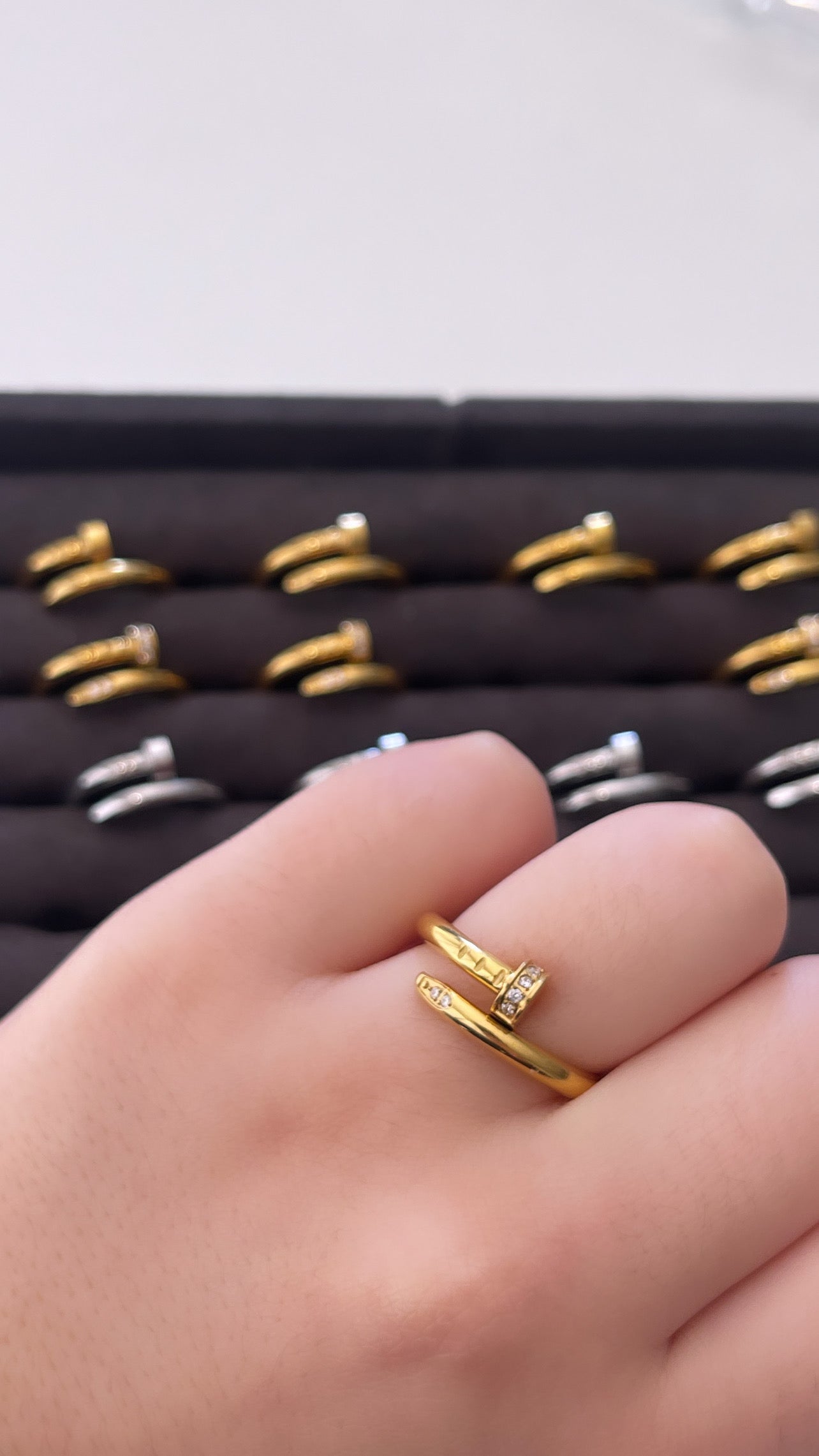 Crystal Nail Ring