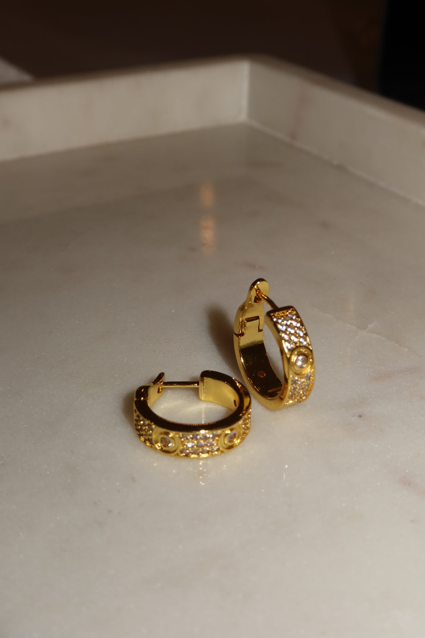 Crystal Huggie Earings