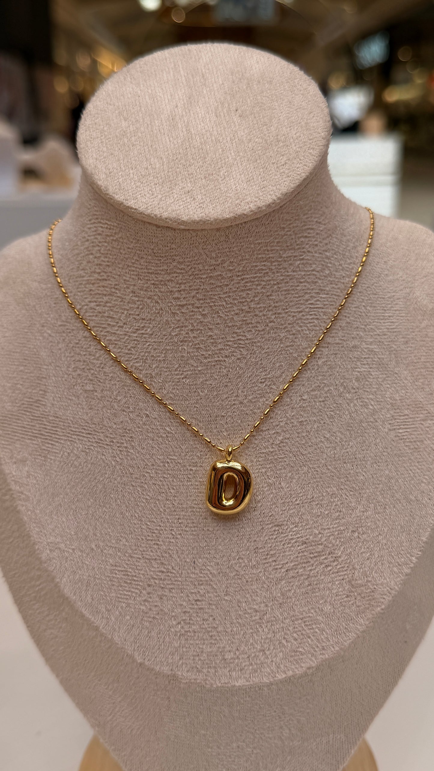 Bubble Initial Necklaces