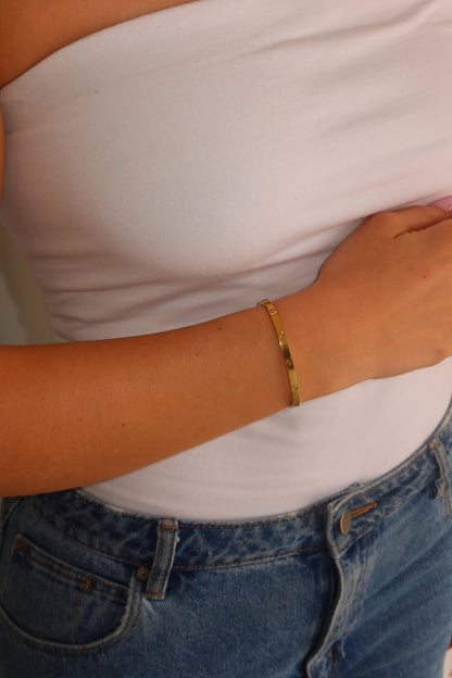 Gold C Bracelet