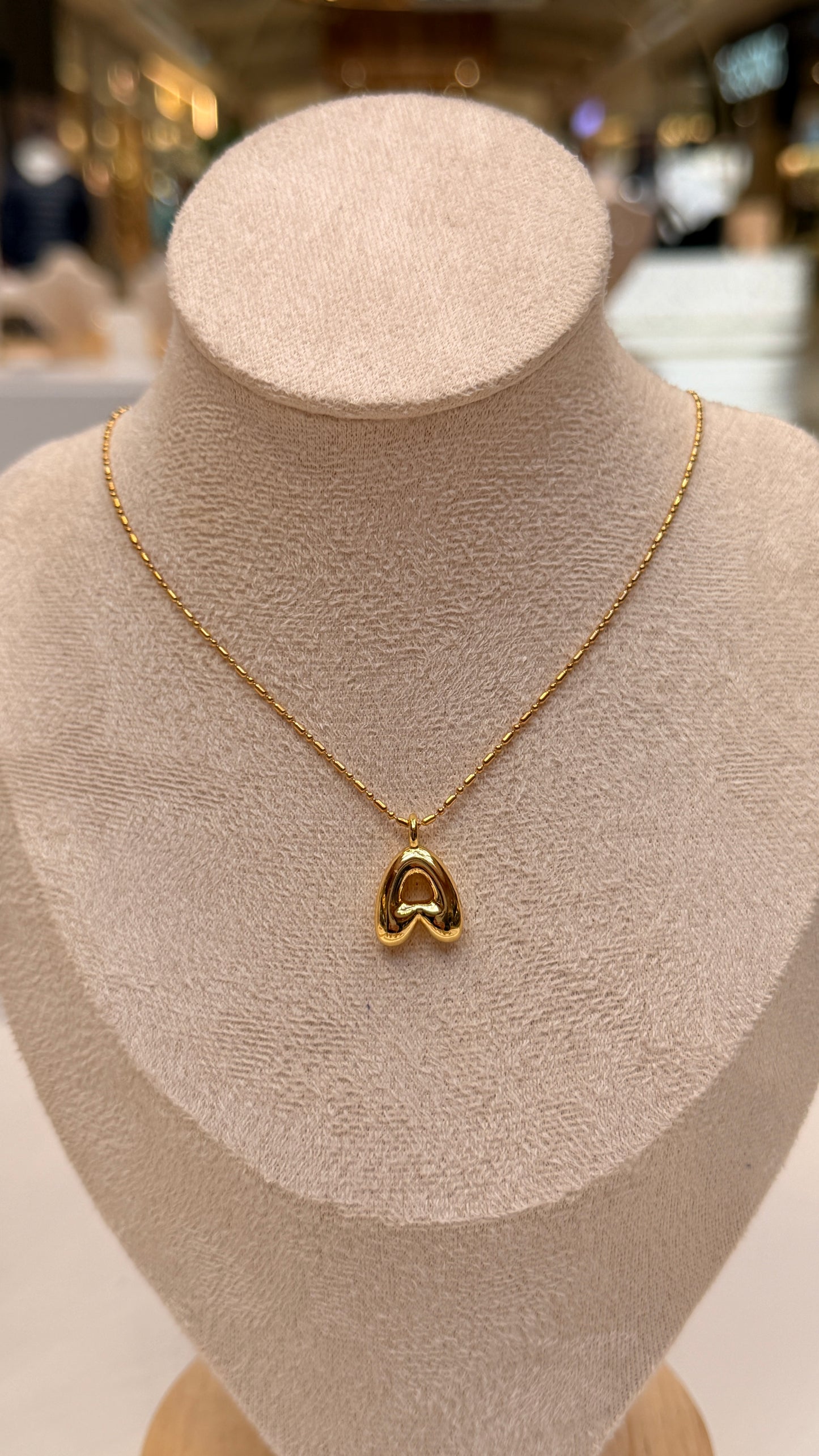 Bubble Initial Necklaces