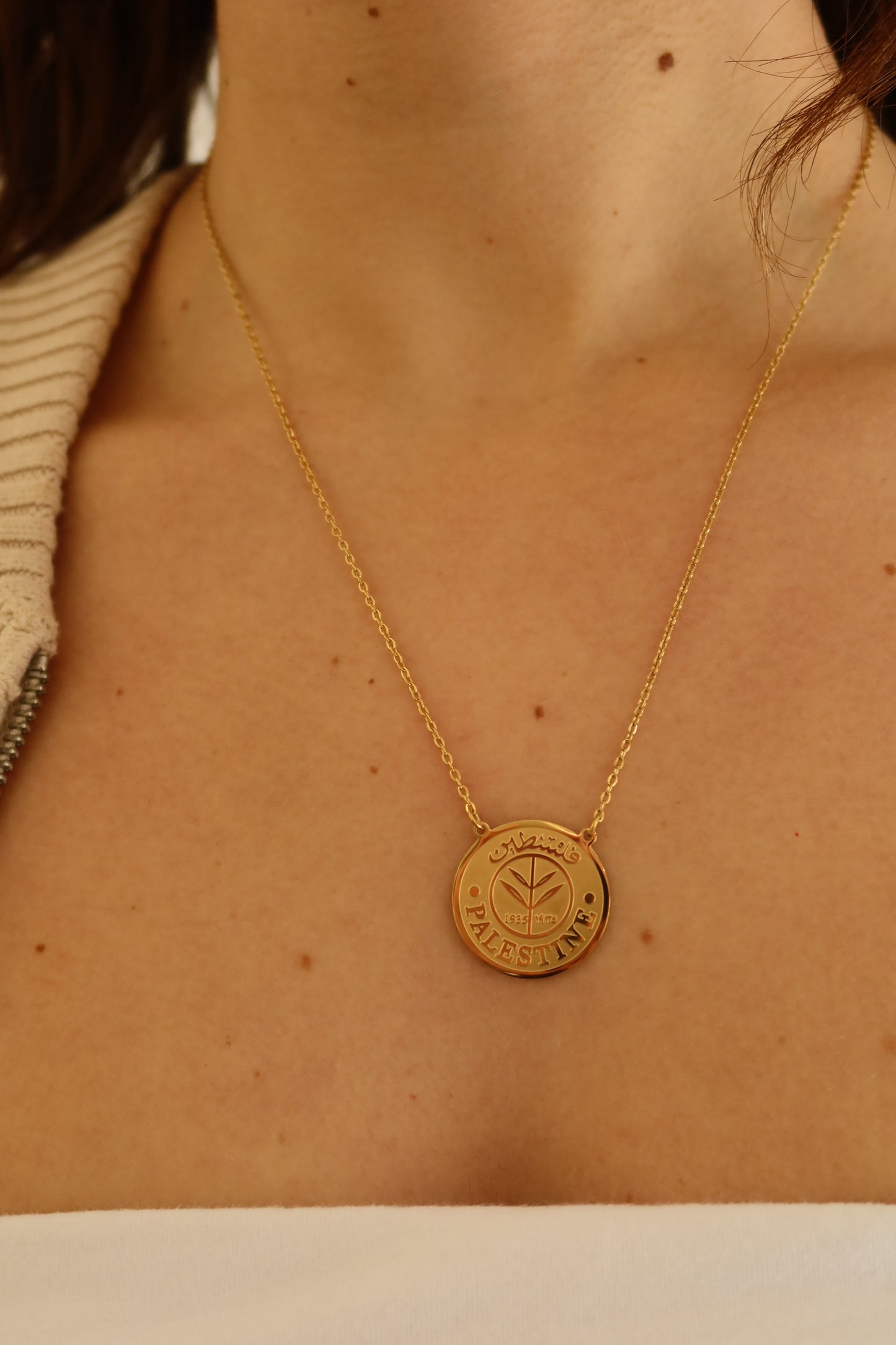 Palestine Coin Necklace