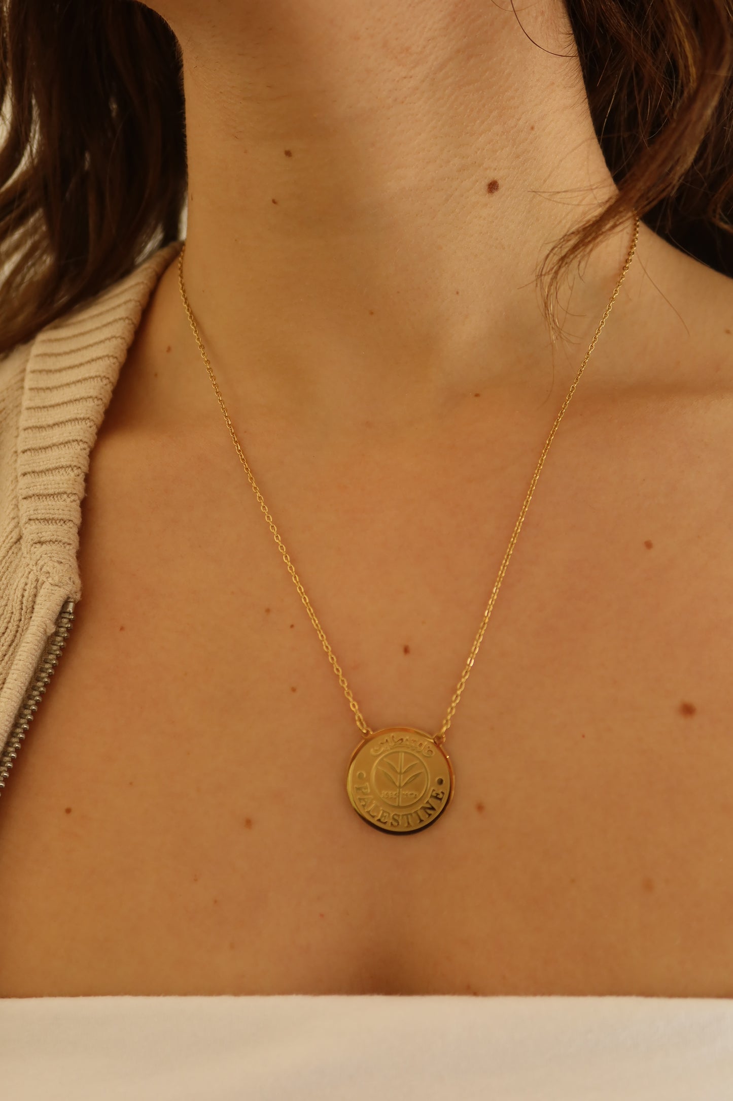 Palestine Coin Necklace