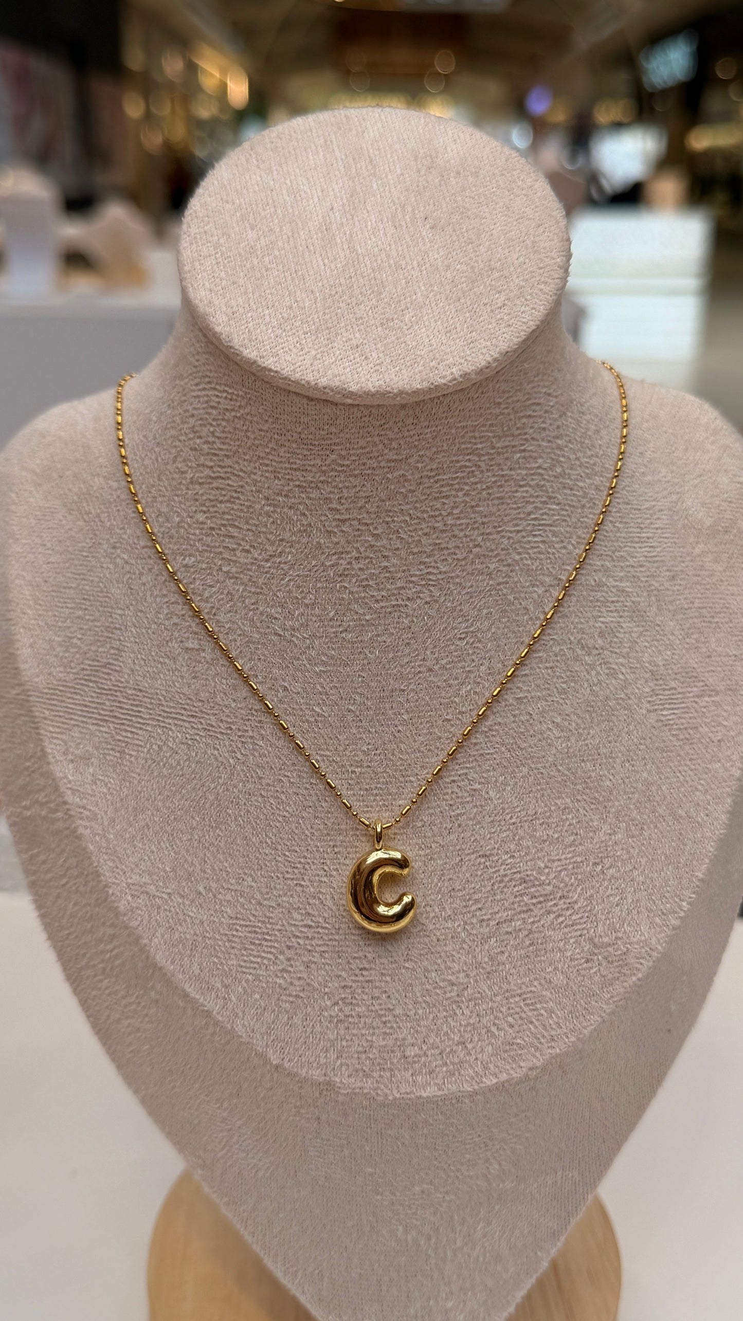 Bubble Initial Necklaces