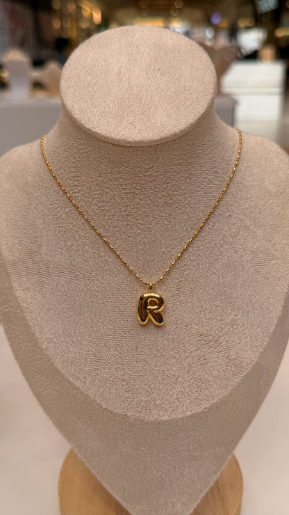 Bubble Initial Necklaces