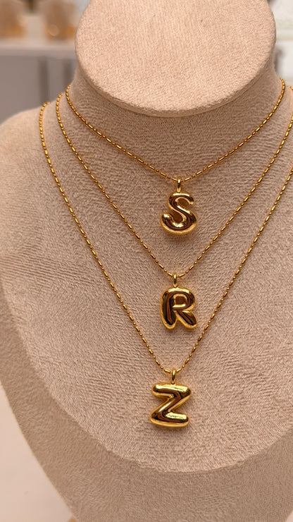 Bubble Initial Necklaces