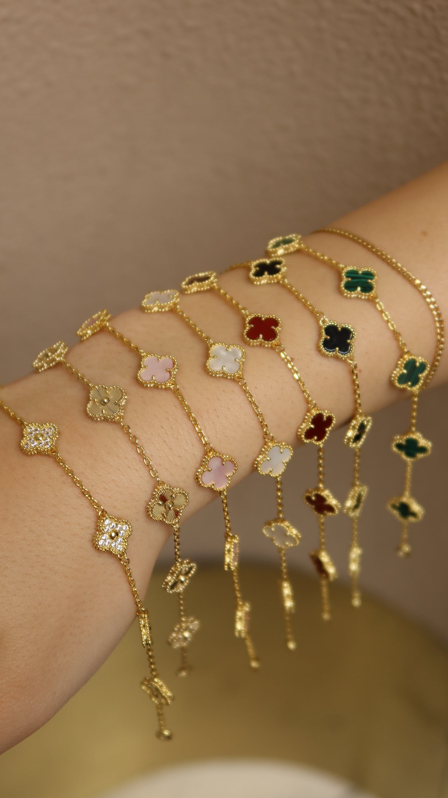 Gold Mini Flower Bracelet