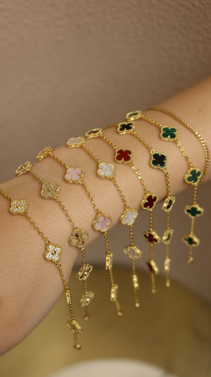 Gold Mini Flower Bracelet
