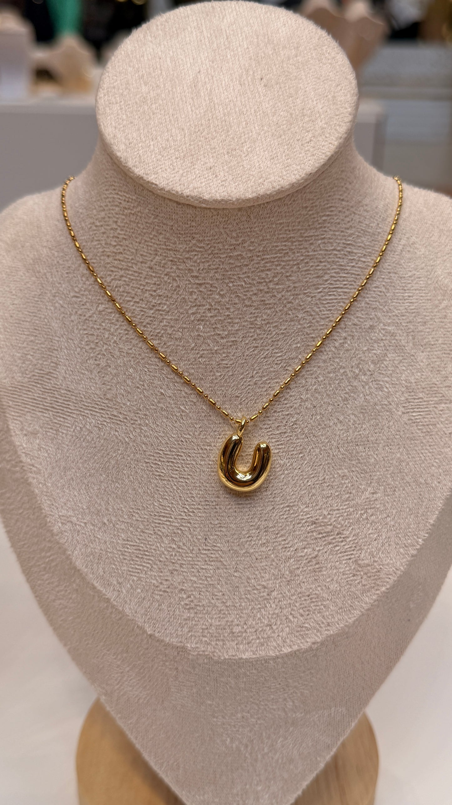 Bubble Initial Necklaces