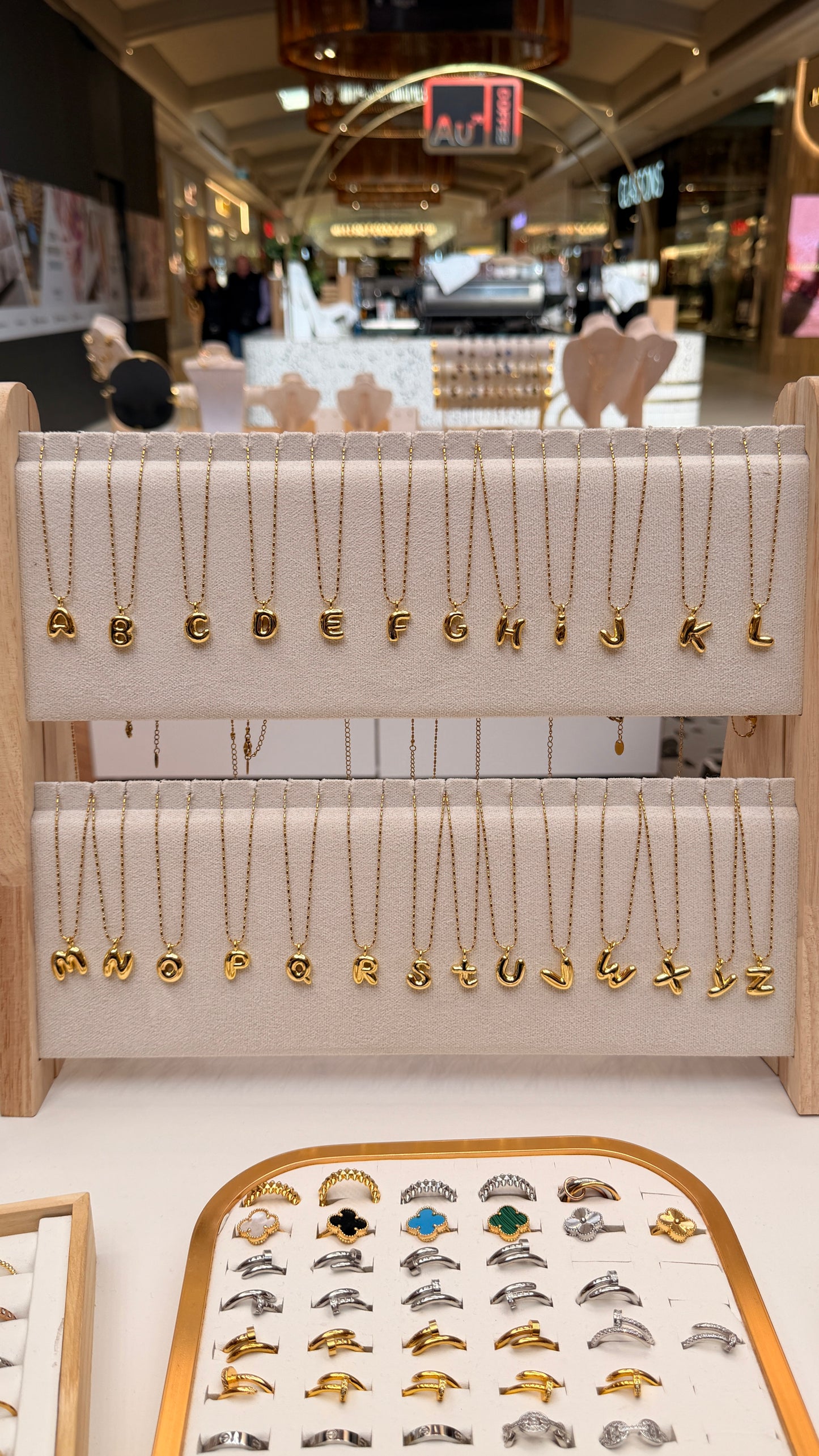 Bubble Initial Necklaces