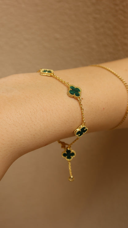 Gold Mini Flower Bracelet