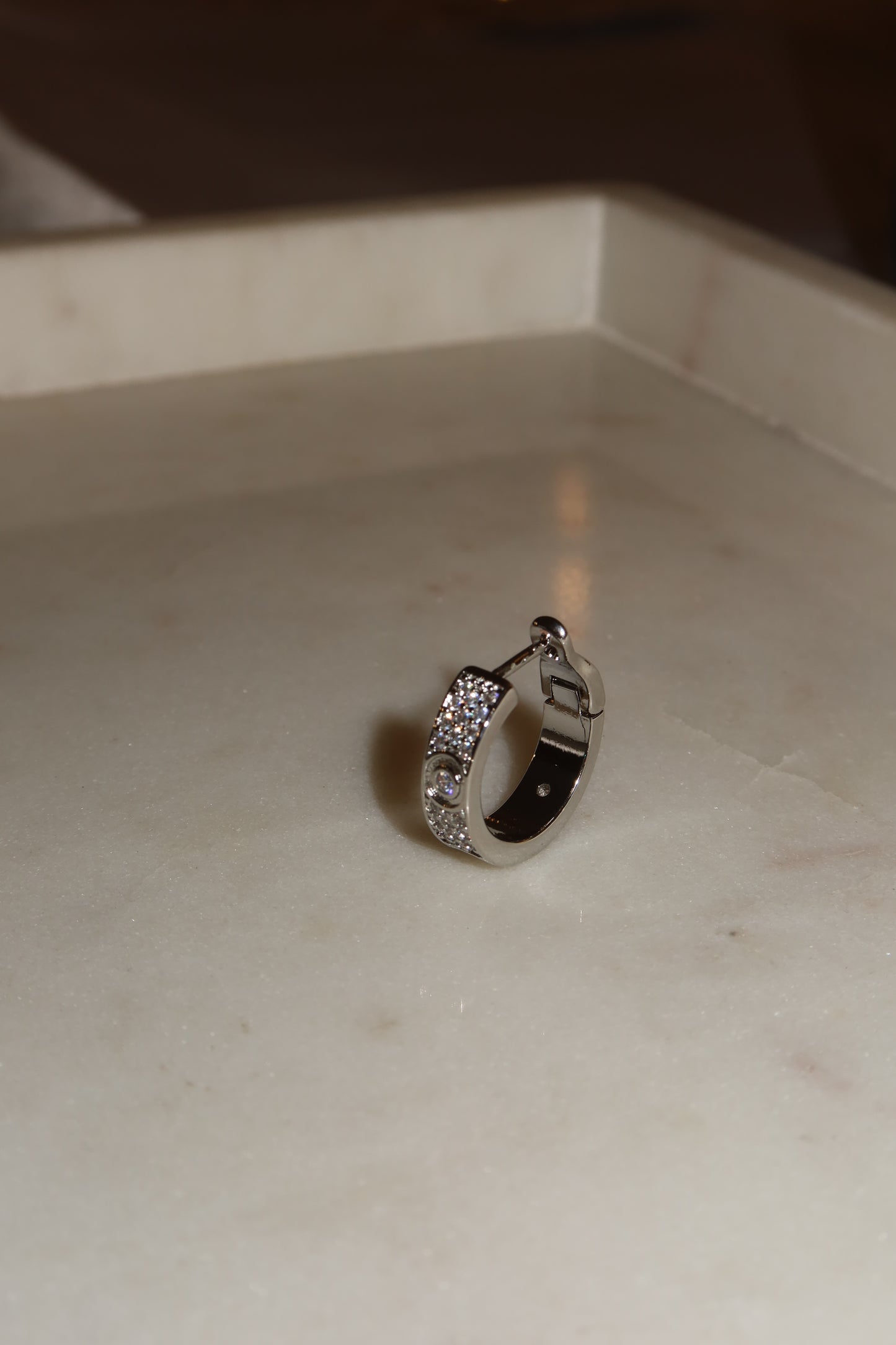 Crystal Huggie Earings