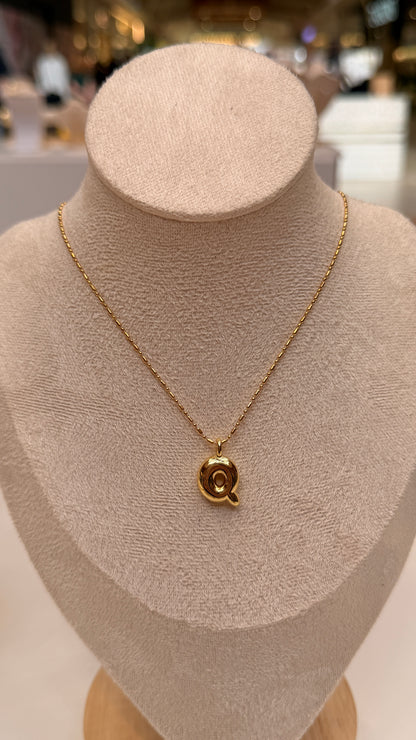 Bubble Initial Necklaces