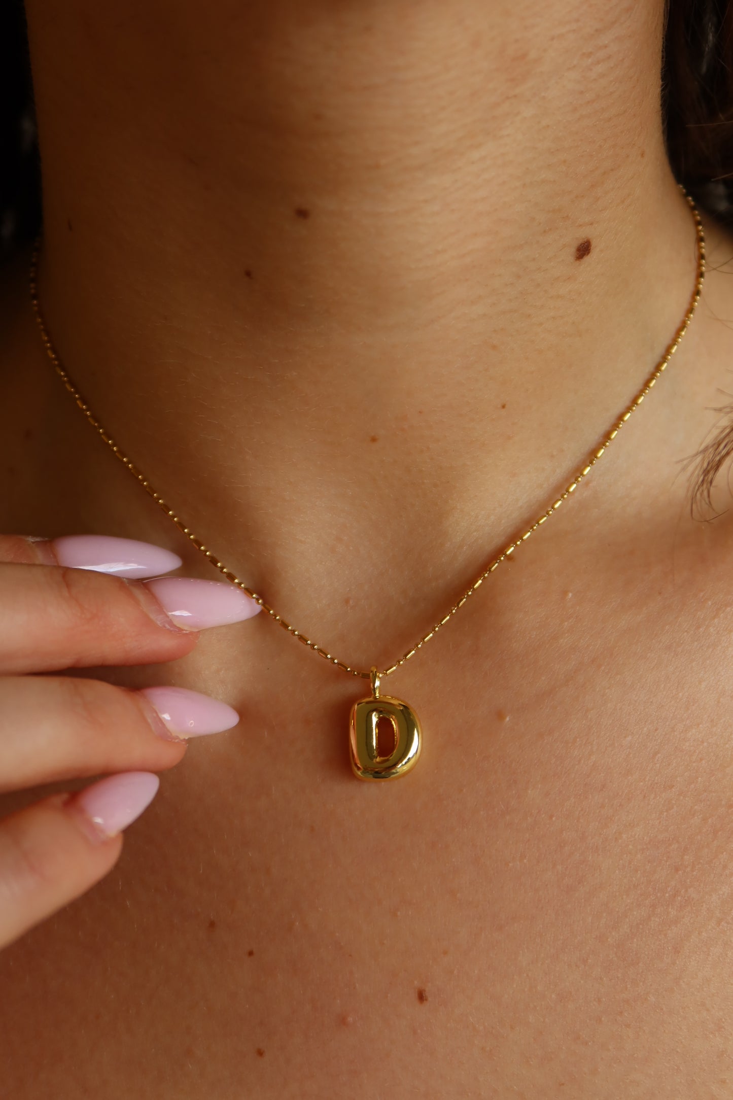 Bubble Initial Necklaces