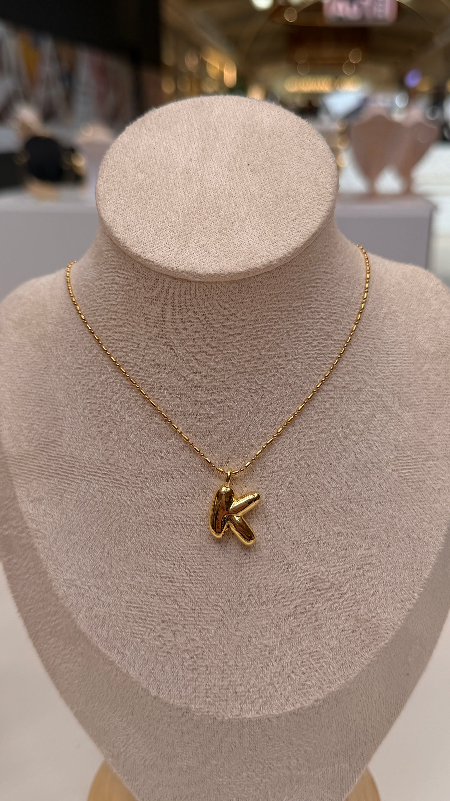 Bubble Initial Necklaces