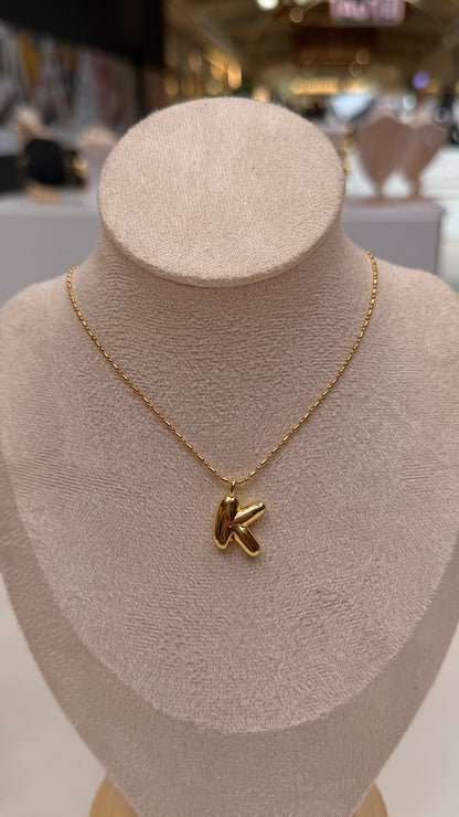 Bubble Initial Necklaces