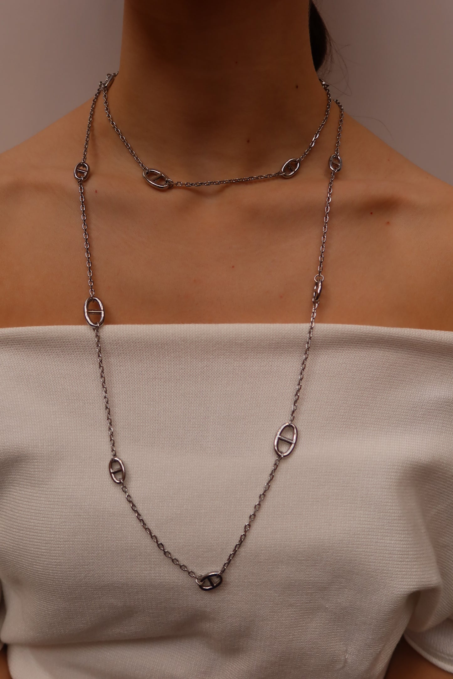 Signature Long Link Necklace