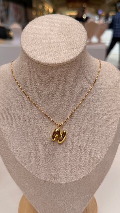 Bubble Initial Necklaces