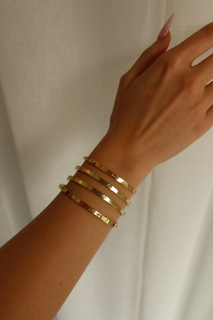 Gold C Bracelet