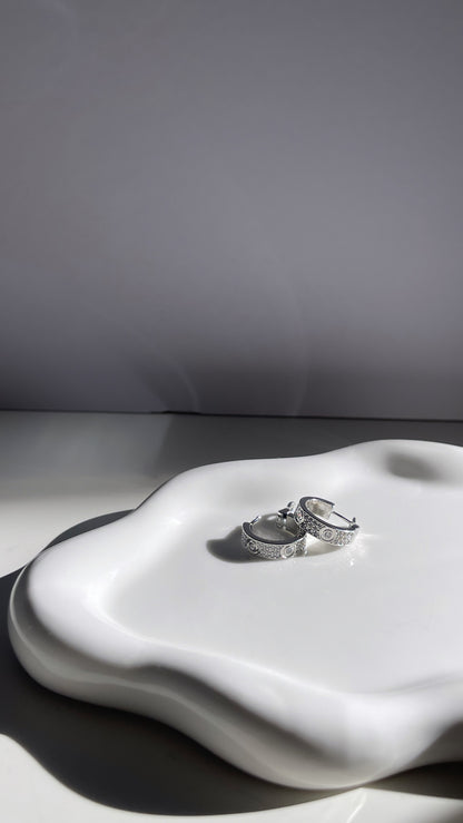 Crystal Huggie Earings