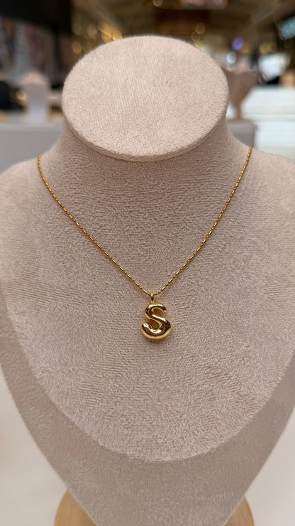 Bubble Initial Necklaces