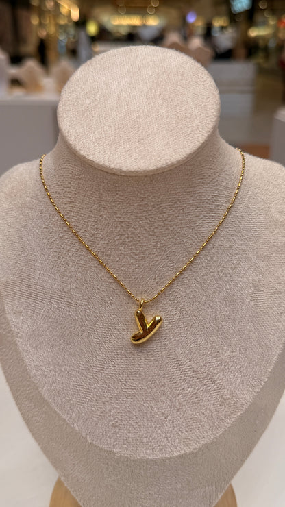 Bubble Initial Necklaces