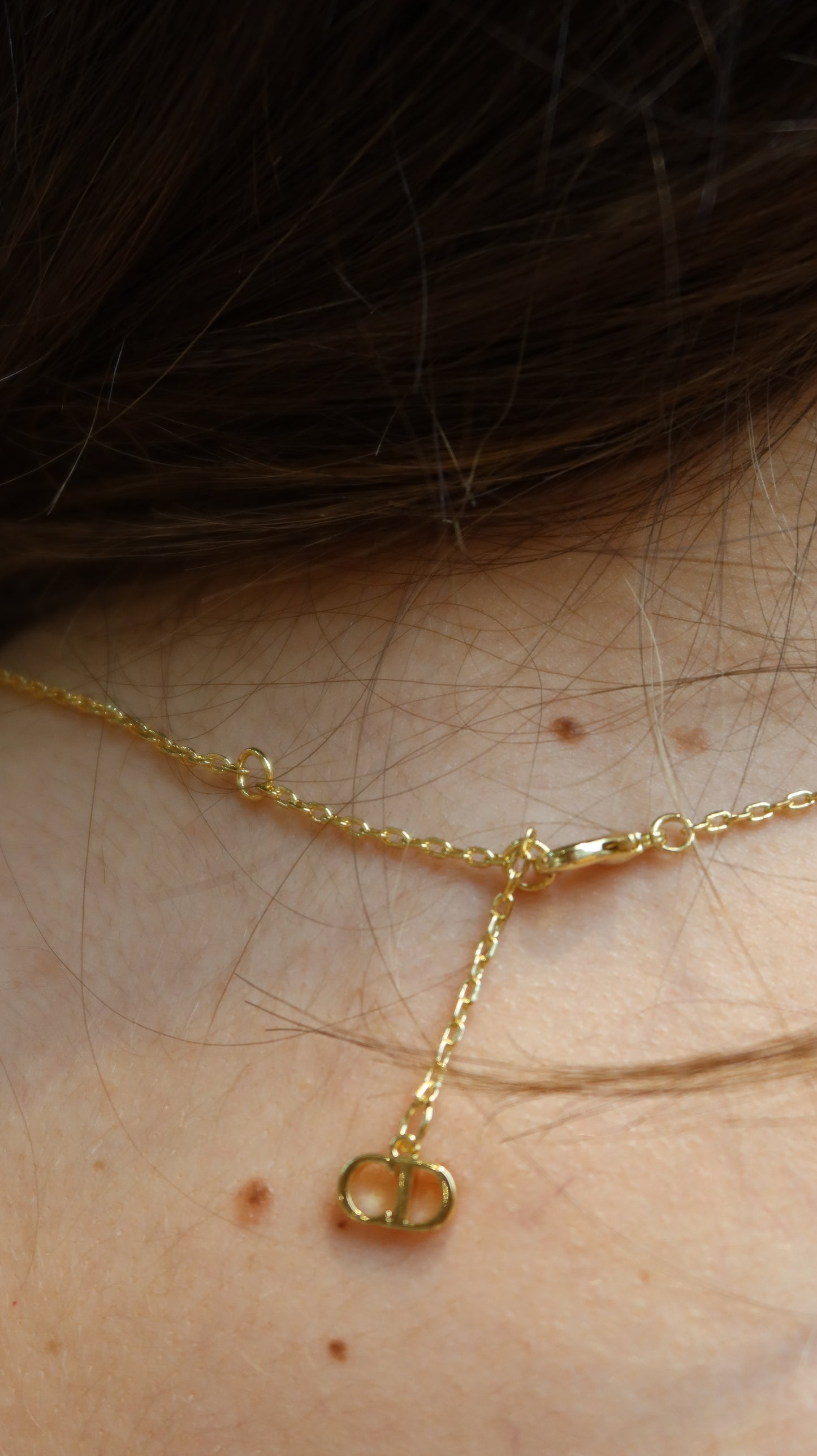 Double Chain CD Necklace