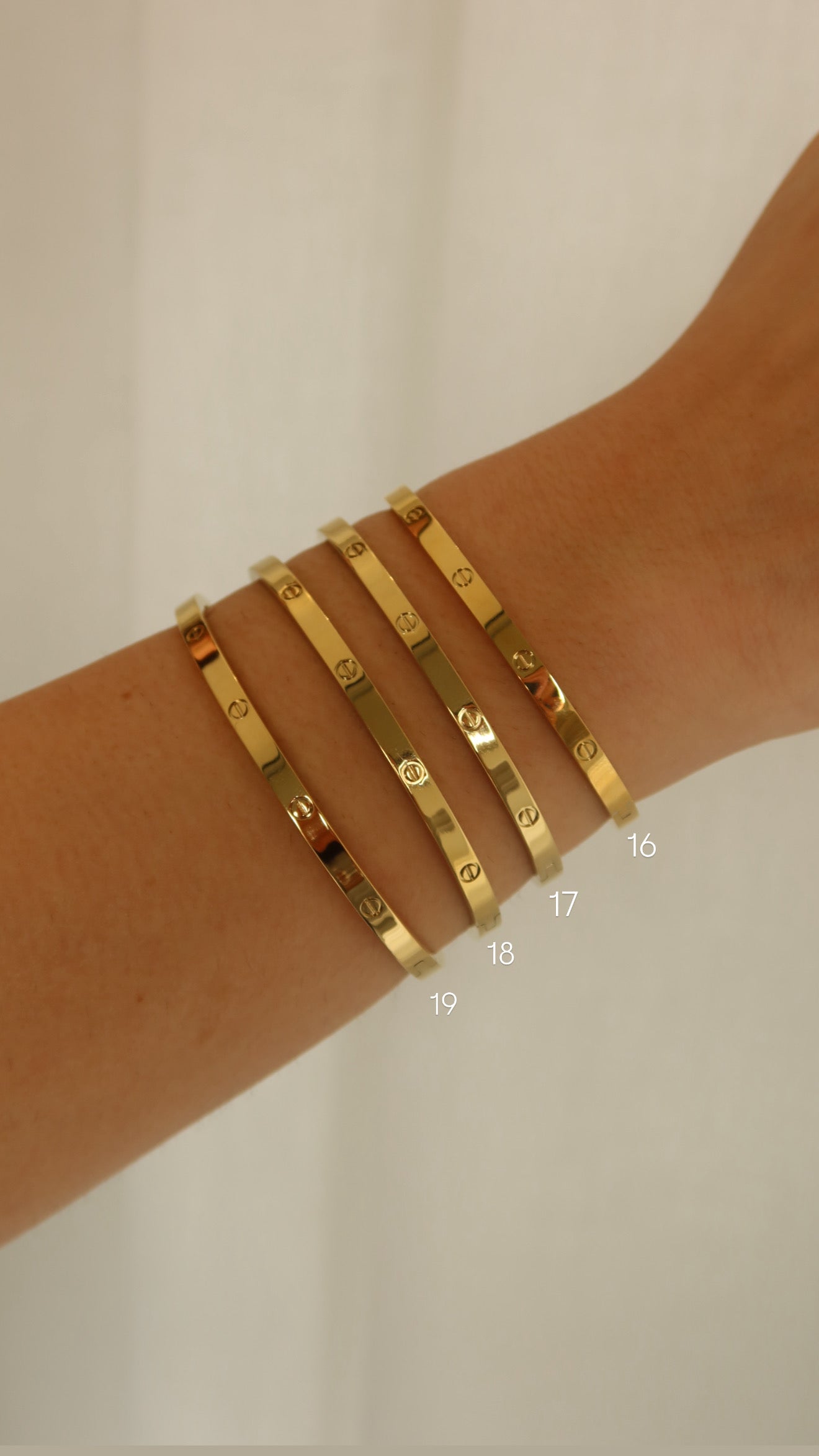 Gold C Bracelet