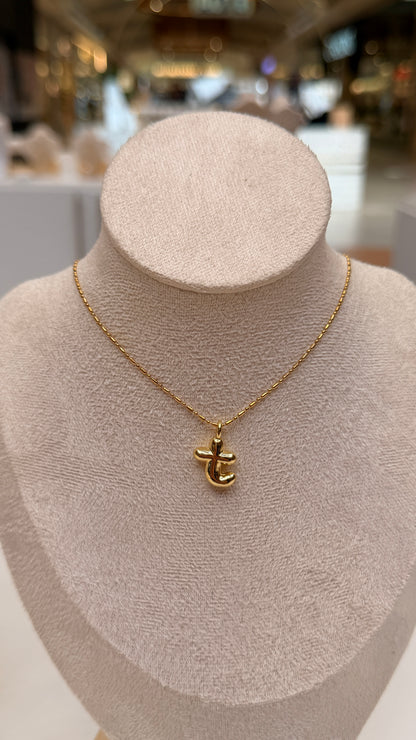 Bubble Initial Necklaces