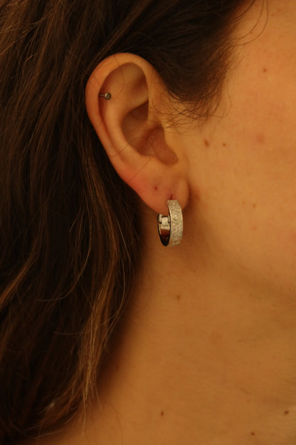 Crystal Huggie Earings