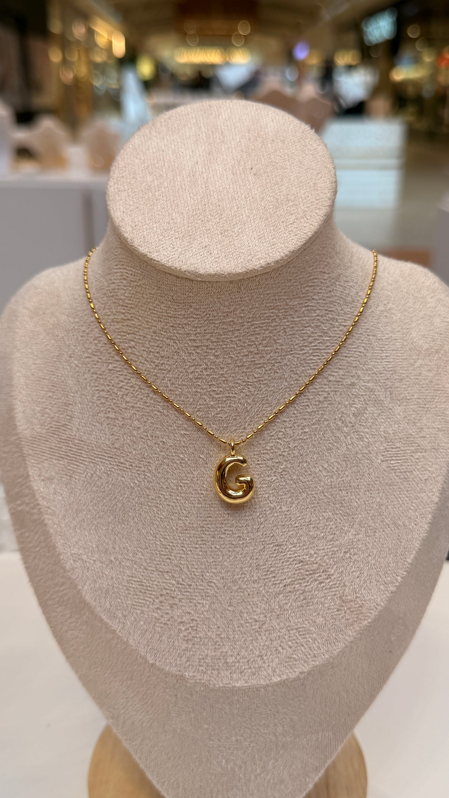 Bubble Initial Necklaces