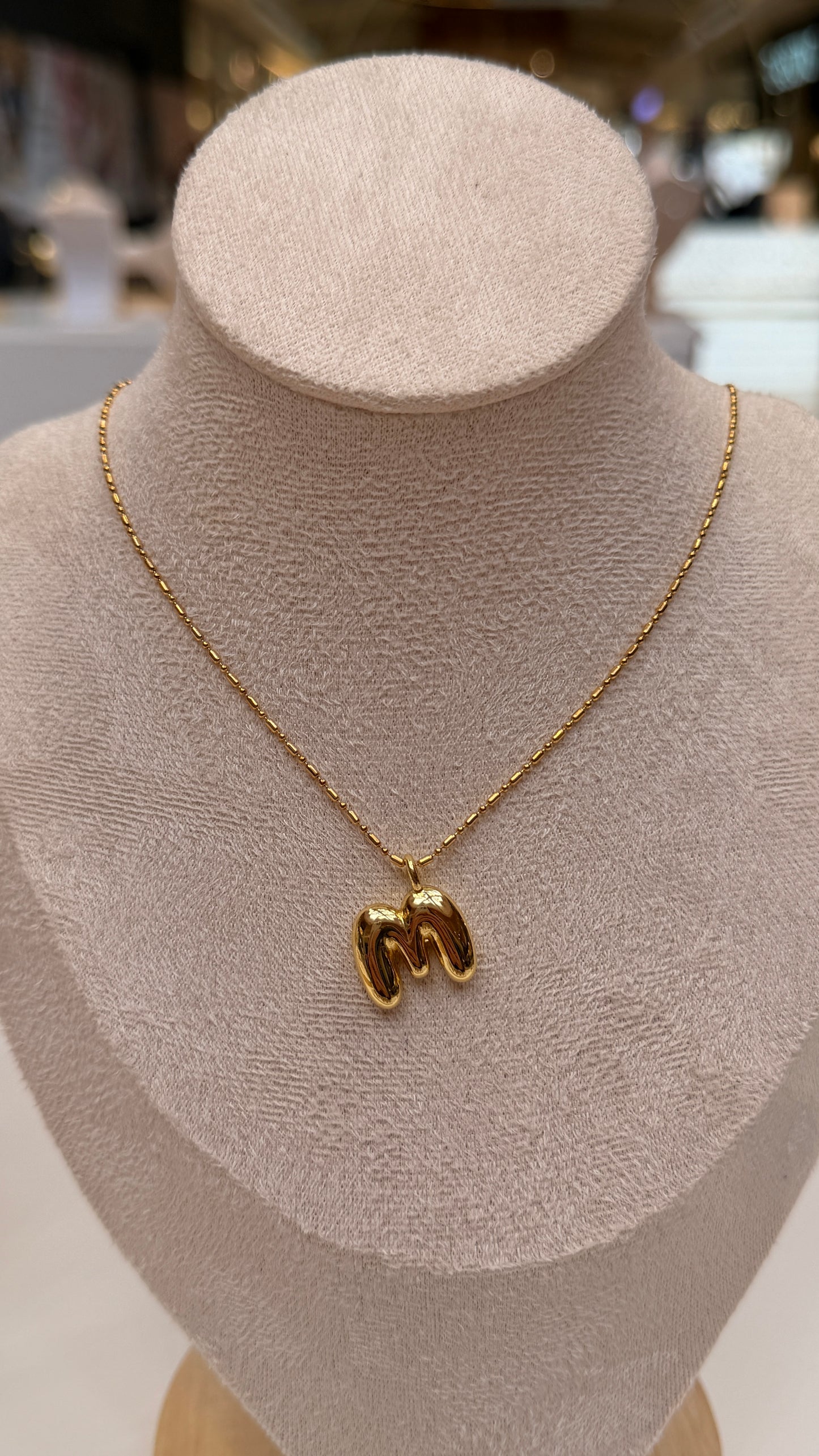 Bubble Initial Necklaces