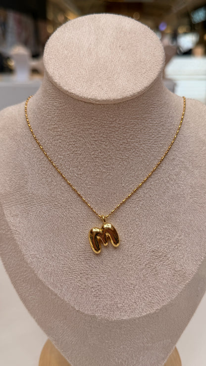 Bubble Initial Necklaces