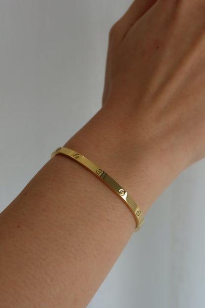 Gold C Bracelet