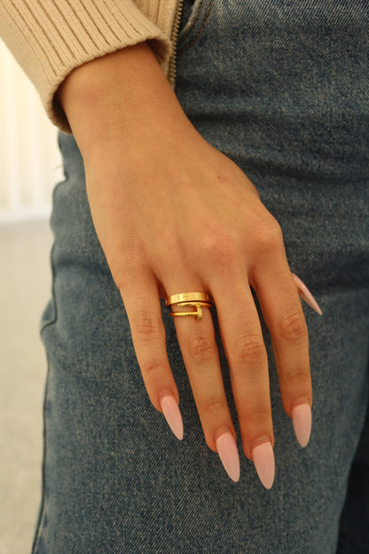 Crystal Nail Ring