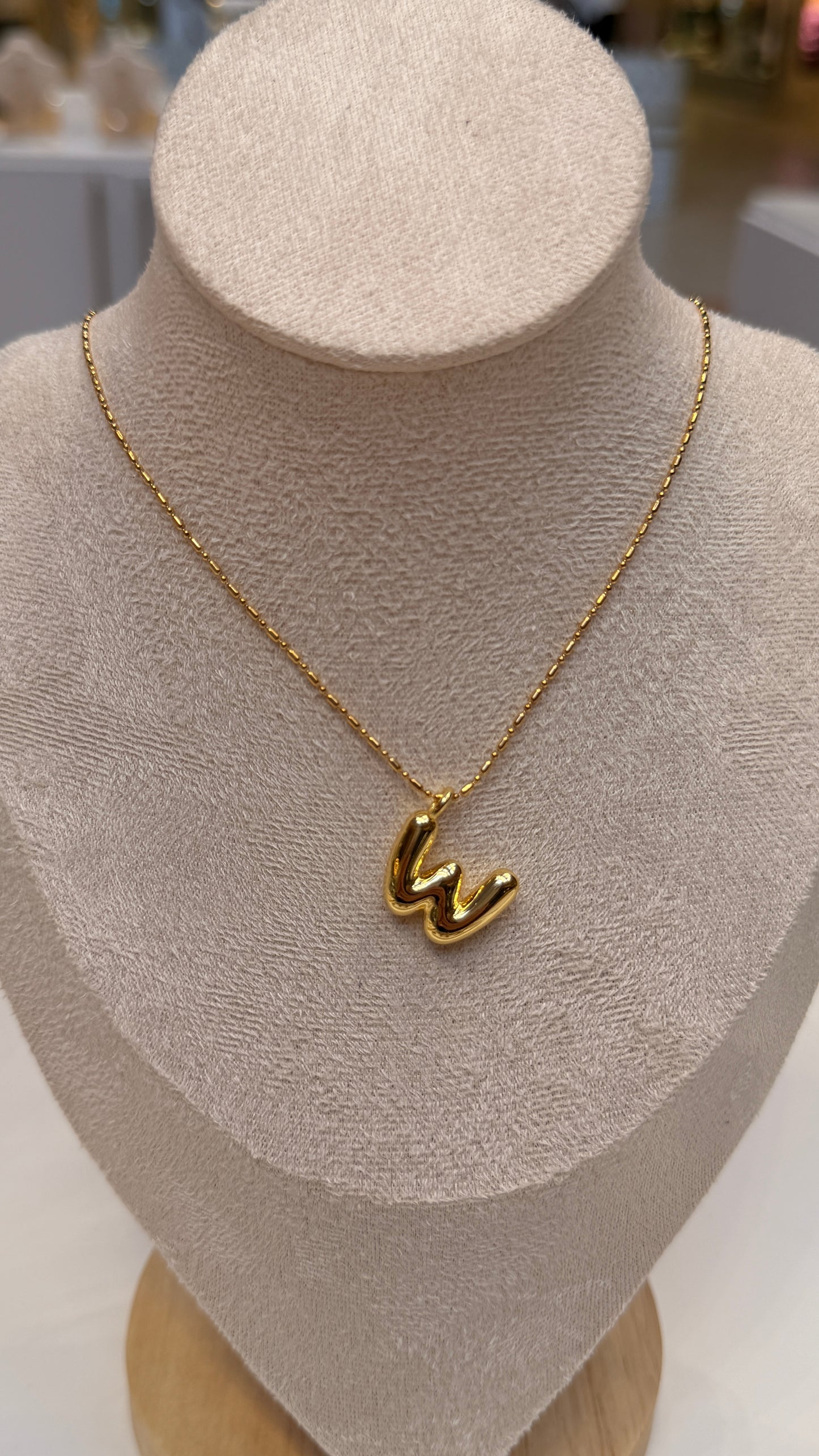 Bubble Initial Necklaces