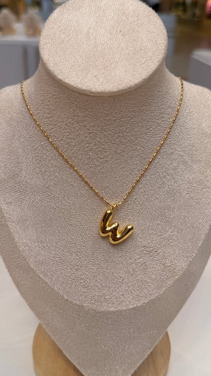 Bubble Initial Necklaces