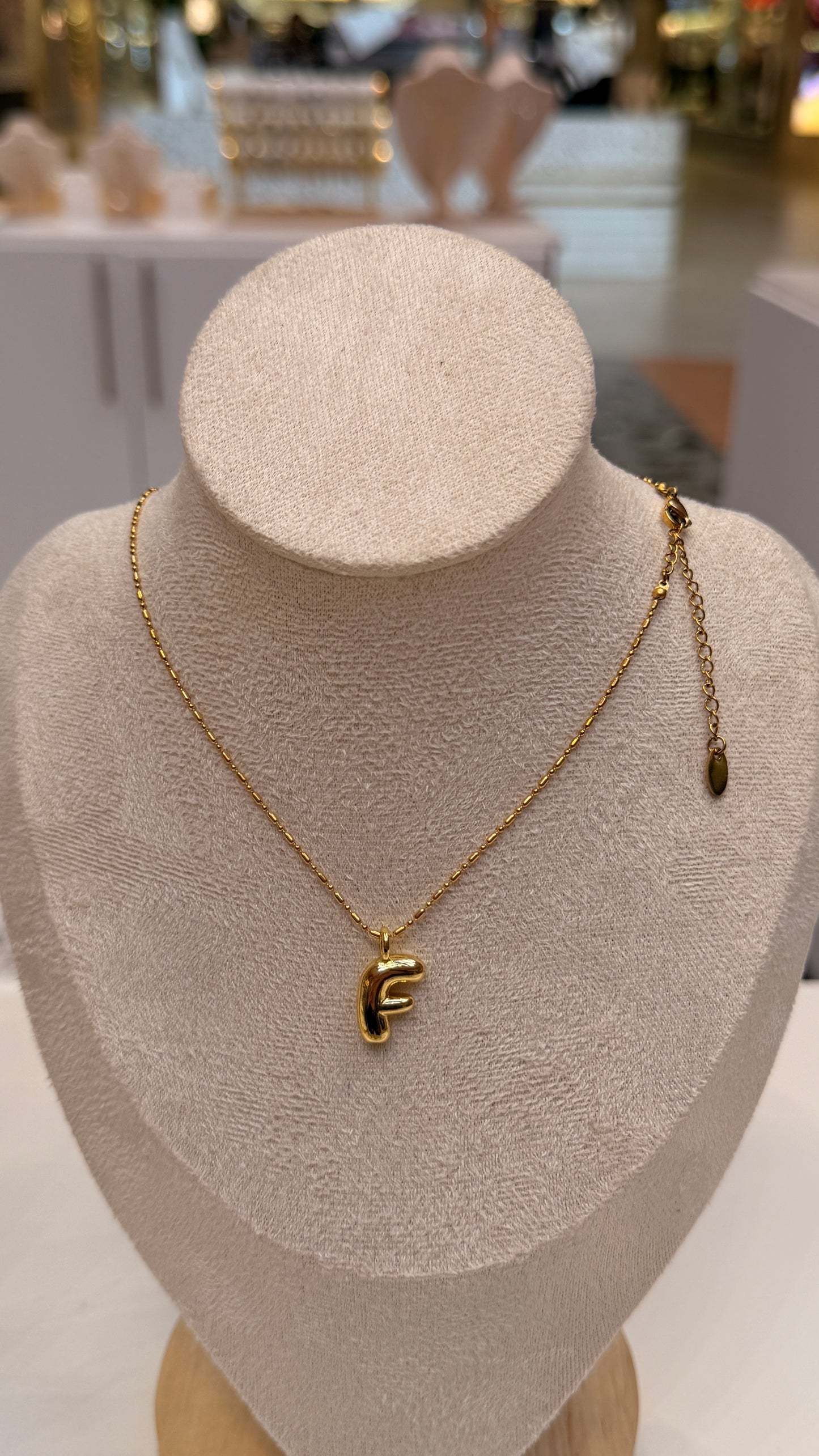 Bubble Initial Necklaces