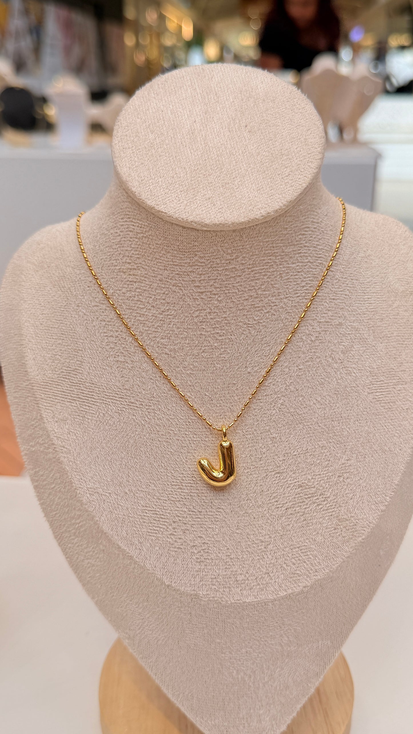 Bubble Initial Necklaces